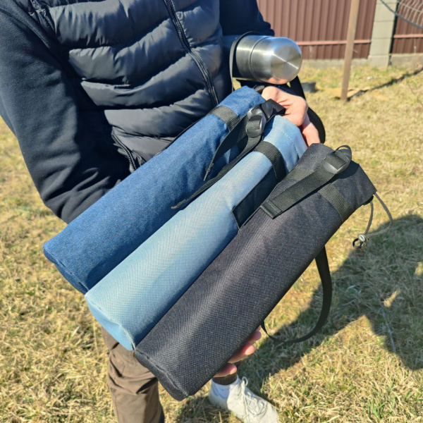 Термосумка - чехол SILA для термоса 40х9х9см. с плечевым ремнем / Сумка-холодильник для термоса на 1 литр